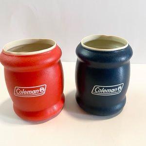 Awesome set of red/blue vintage Coleman Koozies